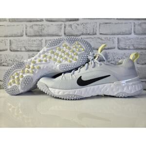 Nike Men SIZE 10 Huarache 9 Elite TF LAX SE Turf Lacrosse Cleats Grey FV6148-001